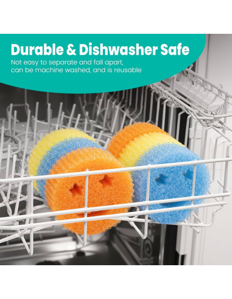 Esponjas de Fregar HELIME 6 Pcs Multicolor Sin Rayones