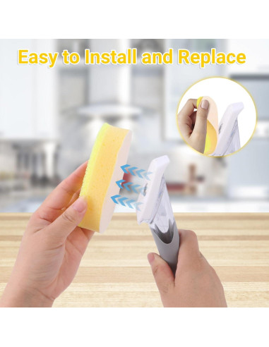 Recargas de Esponja Scrub Daddy STTH Amarillo 4 Piezas