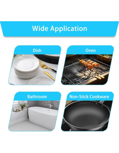 12 Recargas de Esponja para Varita de Platos Eiszhjk