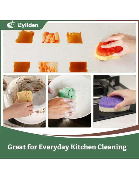 Esponjas de Fregar Eyliden 6 Piezas Doble Cara Smart-Temp