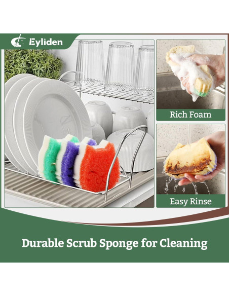 Esponjas de Fregar Eyliden 6 Piezas Doble Cara Smart-Temp