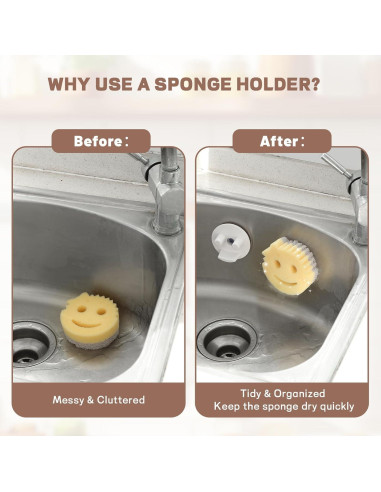 Soporte para Esponja Scrub Daddy Discount Parts Direct Blanco