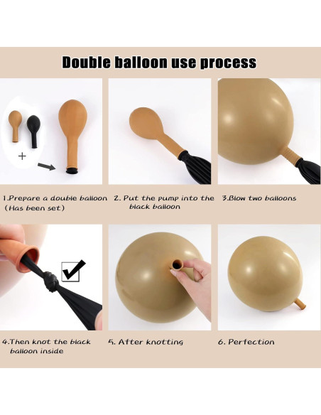 Guirnalda de Globos Rosa Polvoriento y Marrón 161 Piezas