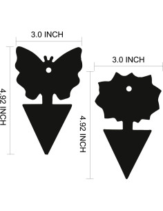 Trampa Adhesiva USKICH para Moscas y Mosquitos - 24 Pzs Negros 2
