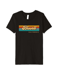 Camiseta Premium Bissell CA Rayas Vintage para Hombre