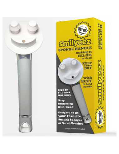 Organizador de Fregadero Smilyeez con Mango Sonriente y Esponjas