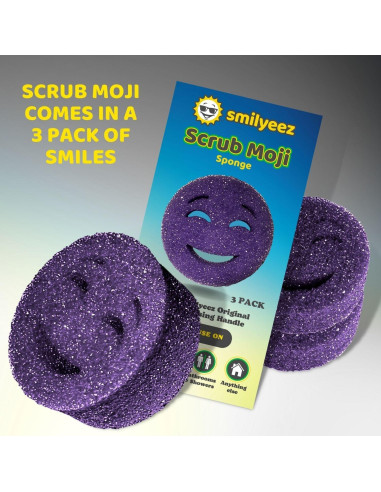 Organizador de Fregadero Smilyeez con Mango Sonriente y Esponjas