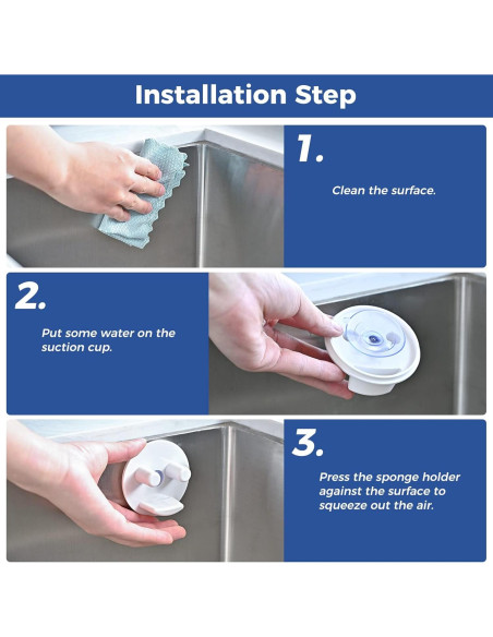 Soporte para Esponjas de Cocina con Ventosa - Organizador 1 Paquete