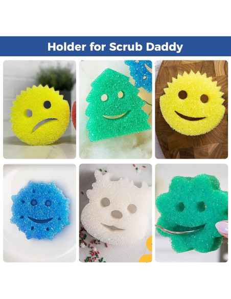 Soporte para Esponjas de Cocina con Ventosa - Organizador 1 Paquete