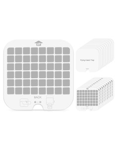 20 Placas Adhesivas Reemplazables Alikguu para Trampa Moscas