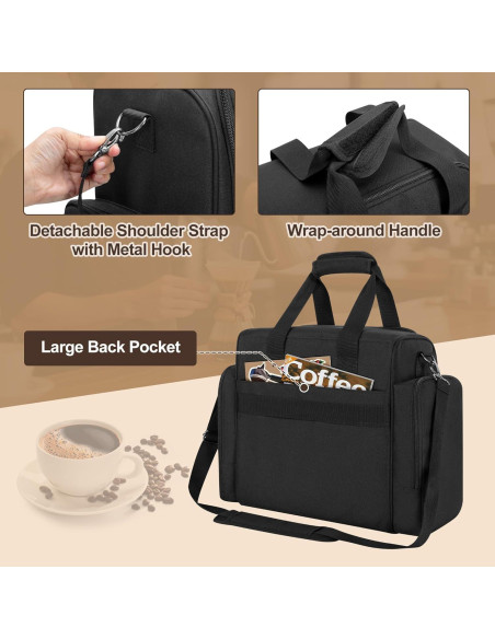 Bolsa de Viaje para Cafetera Yarwo Compatible con Keurig K-Mini
