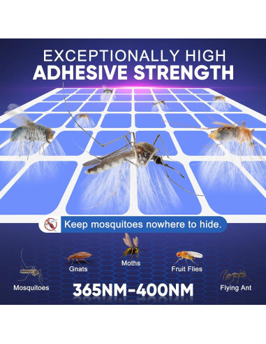 20 Placas Adhesivas Reemplazables Alikguu para Trampa Moscas