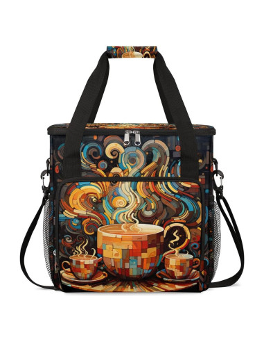 Bolsa de Transporte para Cafetera Colorful Aztec 31.8x19.3x33.8cm