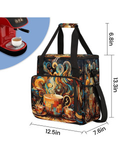 Bolsa de Transporte para Cafetera Colorful Aztec 31.8x19.3x33.8cm 2
