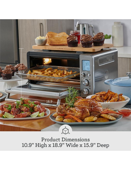 Horno Inteligente Freidora de Aire Breville BOV860BSS 11 Funciones
