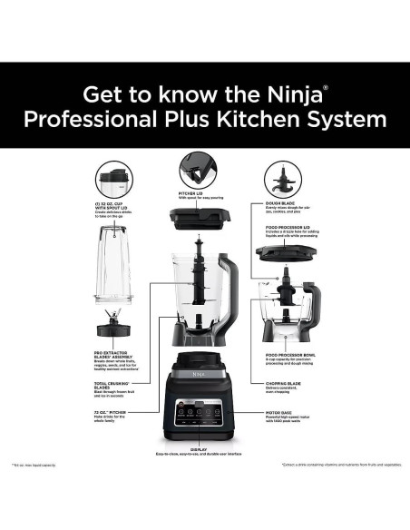 Ninja Professional Plus BN805A Sistema de Cocina 1400W 5-en-1