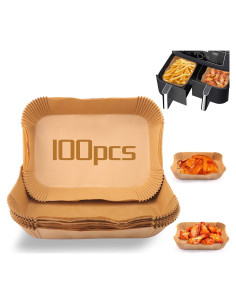 100 Pcs Papel para Hornear Rectangular Palksky 8.6x5.5 cm