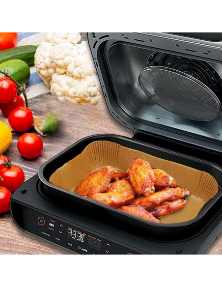 100 Pcs Papel para Hornear Rectangular Palksky 8.6x5.5 cm