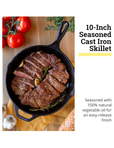 Sartén de Hierro Fundido Lodge 25.4 cm Pre-sazonada 2