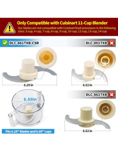 Cuchilla de Reemplazo MOHTOL para Procesador Cuisinart 11 Tazas 2