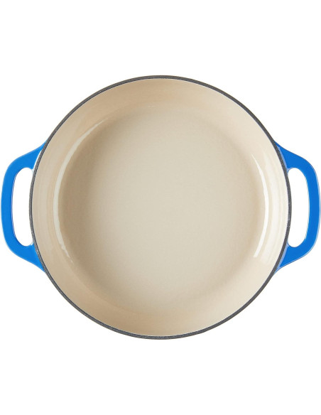 Cacerola Ovalada Enameled Lodge 3.6L Azul Caribeño