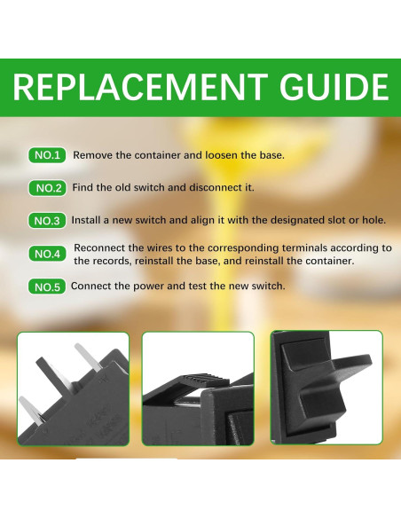Interruptor On/Off Dkaikai para Licuadoras Vitamix 15758 - Paquete de 2
