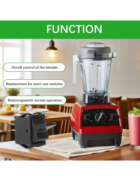 Interruptor On/Off Dkaikai para Licuadoras Vitamix 15758 - Paquete de 2