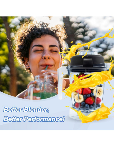 Jarra de Mezcla 1.4L Zemuquan para Vitamix 5000 5200 6300