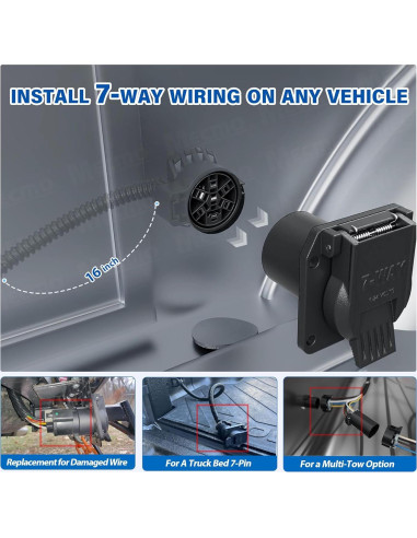 Arnés de Cableado USCAR 7 Pines MECMO para Remolque