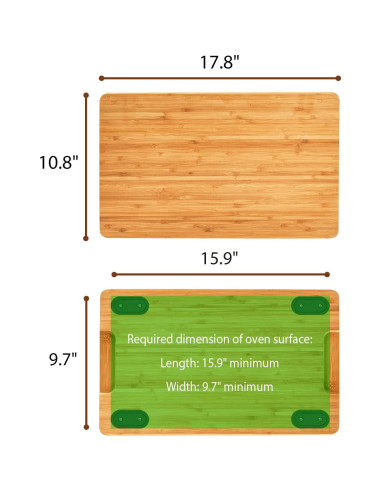 Tabla de Cortar Umilife para Horno Tostador 45.2x27.4cm