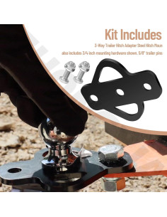 Adaptador de Enganche de Remolque 3 Vías ZHONGXIA FG 1360 kg 2