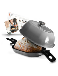 Horno Holandés Krustic 5.5L Hierro Fundido Enameled Gris