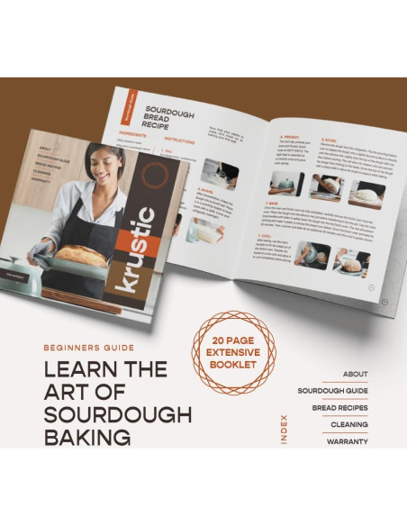 Horno Holandés Krustic 5.5L Hierro Fundido Enameled Gris