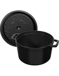 Cocotte Alta de Hierro Fundido STAUB 5 Cuartos Negra 2