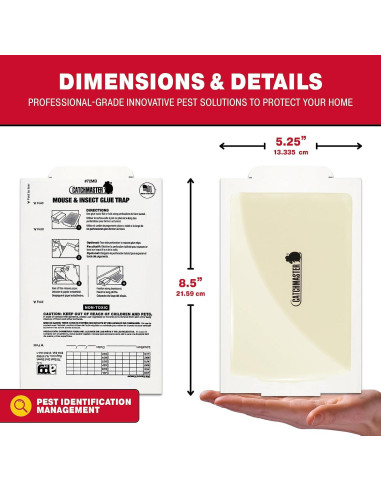 Trampas de Pegamento Catchmaster 30PK para Ratones e Insectos
