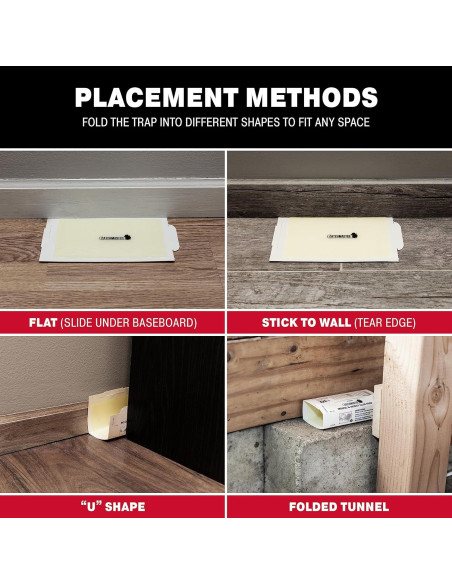 Trampas de Pegamento Catchmaster 30PK para Ratones e Insectos