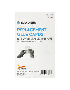 Tableros de Pegamento Flyweb Gardner - 10 Unidades 7.6x12.7 cm