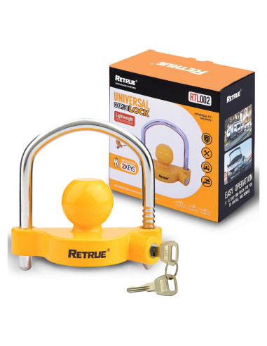 Cerradura Universal para Acoplador de Remolque RETRUE RTL002 Amarillo