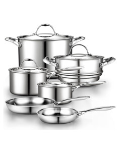Conjunto de Utensilios de Cocina Cooks Standard 10 Piezas Acero Inoxidable