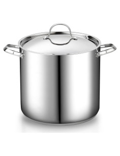 Olla de Acero Inoxidable Cooks Standard 24 Cuartos con Tapa