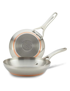 Conjunto de Sartenes Anolon Nouvelle Acero Inoxidable 20 y 24 cm