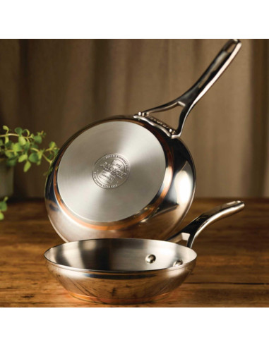 Conjunto de Sartenes Anolon Nouvelle Acero Inoxidable 20 y 24 cm