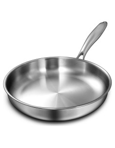 Sartén de Acero Inoxidable EWFEN 30 cm, Apta Inducción y Horno