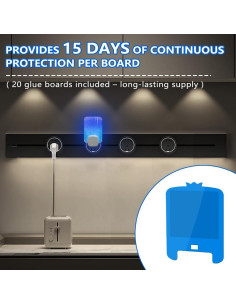 20 Tarjetas Adhesivas Doble Cara PESKEGISS para Trampas de Luz 2