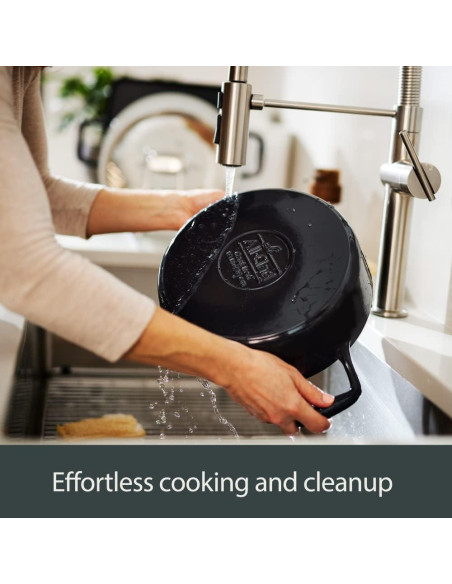 Sartén Cuadrada de Hierro Fundido All-Clad 28 cm con Trivet