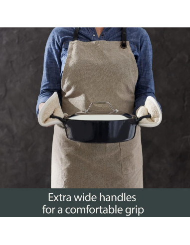 Sartén Cuadrada de Hierro Fundido All-Clad 28 cm con Trivet