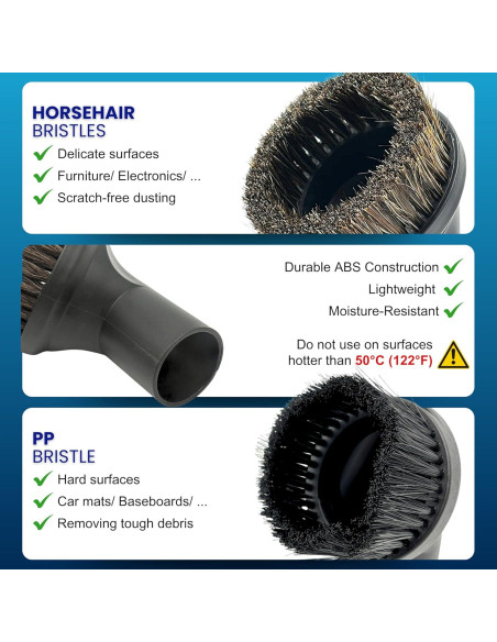 Juego de 2 Cepillos de Aspiradora GHAMADE 35mm para Shark y Miele