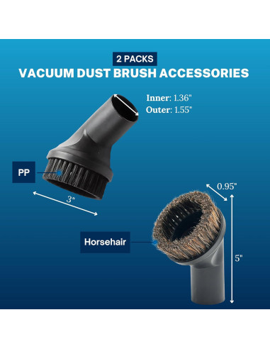 Juego de 2 Cepillos de Aspiradora GHAMADE 35mm para Shark y Miele