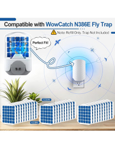 Recargas Adhesivas Qualirey 30 para Trampa WowCatch N386E 2