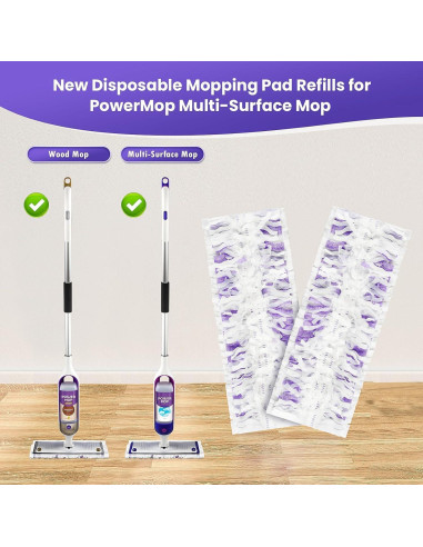 Recargas de Almohadillas Desechables Swiffer Power Mop 50 Unidades